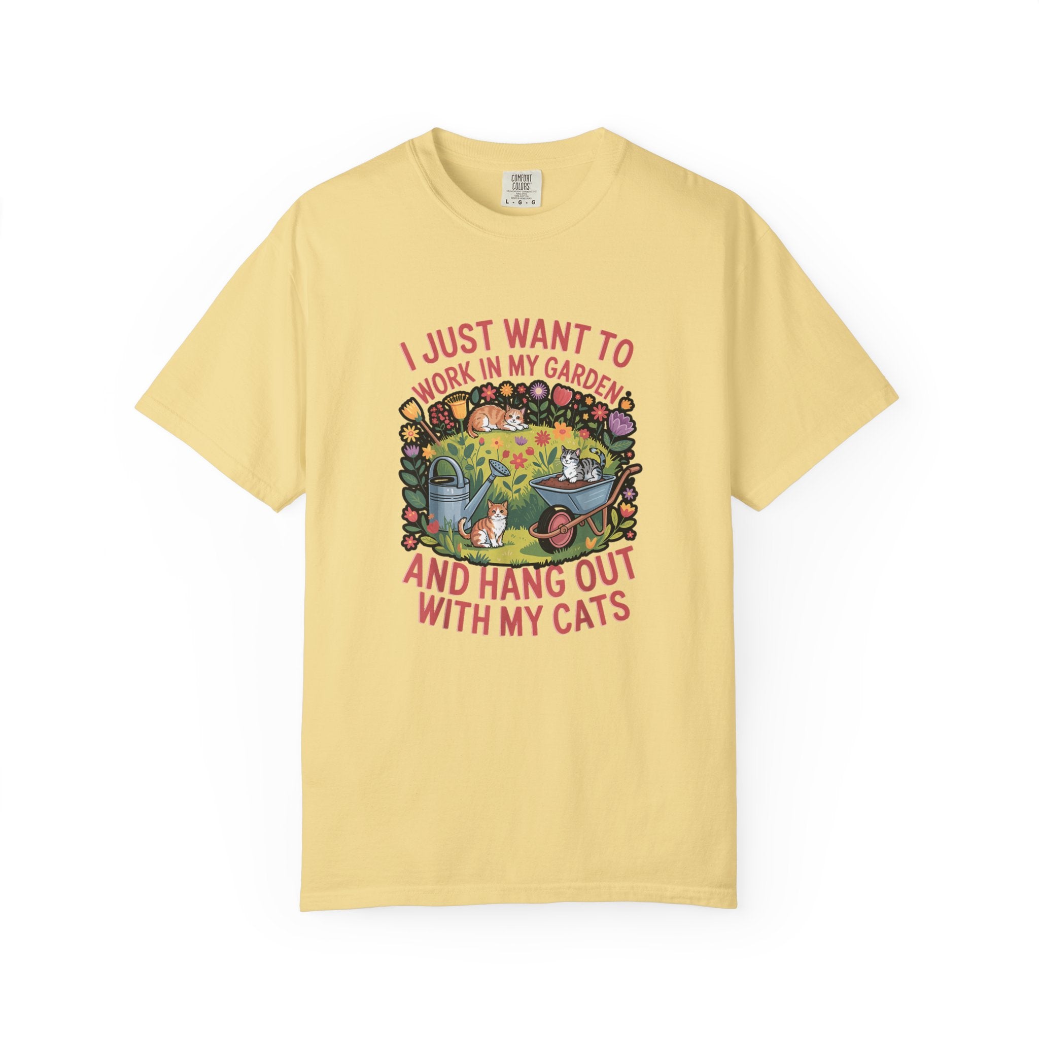 Work in My Garden Chill with My Cats T-shirt